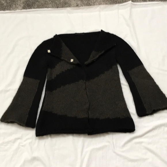 D. Made in Italy Mohair cardigan sweater- Small - Picture 1 of 5